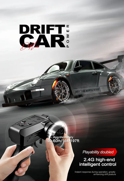 New 4WD Remote Control Drift Car Full Size 1:24 Mini Remote Control Racing Car Model 2.4G Radio High Speed RC Car Boy Toy Gift
