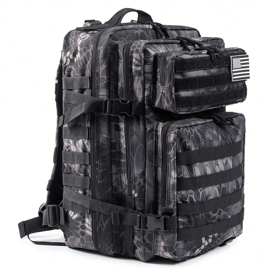 45L Tactical Backpack for Men, Heavy Duty Molle Assault Pack, 3 Day Bug Out Bag for Hiking, Trekking, Hunting, Survival & Gym