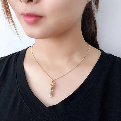 Fashion Hugging Necklace Jewelry Choker Hug Pendant Chain
