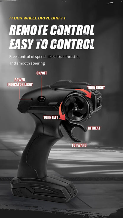 New 4WD Remote Control Drift Car Full Size 1:24 Mini Remote Control Racing Car Model 2.4G Radio High Speed RC Car Boy Toy Gift