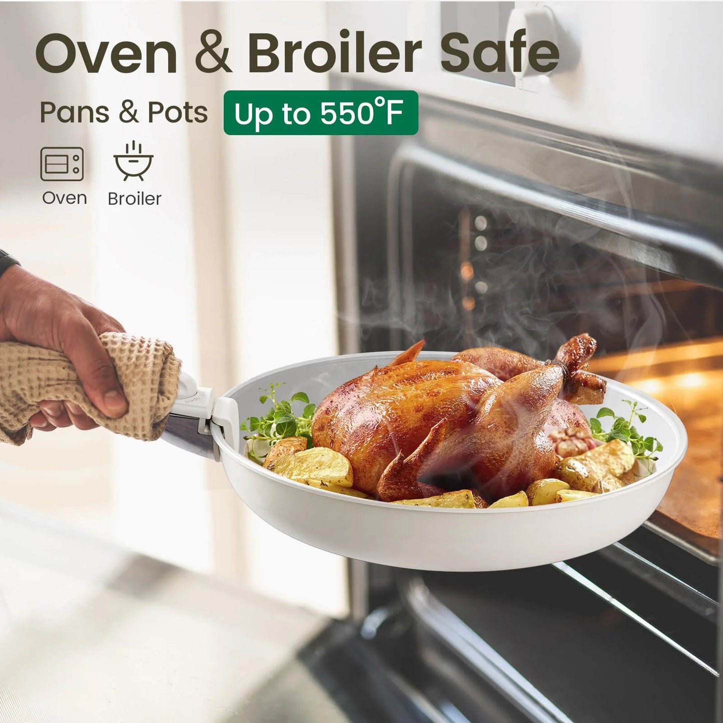 CeramiFlex™ Detachable Cookware 24 Pc Set