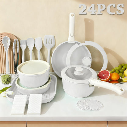 CeramiFlex™ Detachable Cookware 24 Pc Set